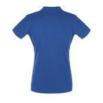 Polos sérigraphiés pour femmes en coton 180 g/m² SOL'S Perfect Women couleur bleu roi vue arrière