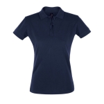 Polos sérigraphiés pour femmes en coton 180 g/m² SOL'S Perfect Women couleur bleu marine