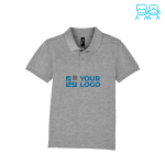 Polo formel pour enfants 100% coton 180 g/m² SOL'S Perfect Kids couleur gris vue avec zone d'impression