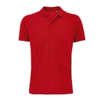 Polo personnalisé en coton 100% biologique 170 g/m² SOL'S Planet couleur rouge cinquième vue