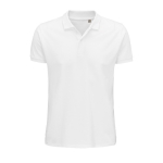 Polo personnalisé en coton 100% biologique 170 g/m² SOL'S Planet couleur blanc neuvième vue