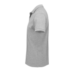 Polo personnalisé en coton 100% biologique 170 g/m² SOL'S Planet couleur gris vue latérale