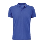Polo personnalisé en coton 100% biologique 170 g/m² SOL'S Planet couleur bleu roi troisième vue