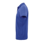 Polo personnalisé en coton 100% biologique 170 g/m² SOL'S Planet couleur bleu roi vue latérale