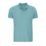 Polo personnalisé en coton 100% biologique 170 g/m² SOL'S Planet couleur bleu ciel