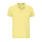 Polo personnalisé en coton 100% biologique 170 g/m² SOL'S Planet couleur jaune clair