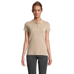 Polo sérigraphié pour femmes en coton 170 g/m² SOL'S Planet couleur beige vue photographique