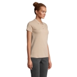 Polo sérigraphié pour femmes en coton 170 g/m² SOL'S Planet couleur beige deuxième vue photographique