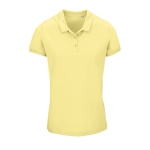 Polo sérigraphié pour femmes en coton 170 g/m² SOL'S Planet couleur jaune clair