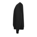 Sweat en polyester et coton doux au toucher 260 g/m² SOL'S Spider couleur noir vue latérale