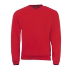 Sweat en polyester et coton doux au toucher 260 g/m² SOL'S Spider couleur rouge cinquième vue