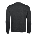 Sweat en polyester et coton doux au toucher 260 g/m² SOL'S Spider couleur gris foncé vue arrière