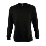 Sweat sérigraphié en coton et polyester 280 g/m² SOL'S New Supreme couleur noir