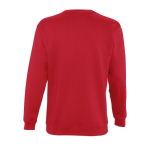 Sweat sérigraphié en coton et polyester 280 g/m² SOL'S New Supreme couleur rouge vue arrière