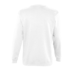 Sweat sérigraphié en coton et polyester 280 g/m² SOL'S New Supreme couleur blanc vue arrière