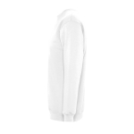 Sweat sérigraphié en coton et polyester 280 g/m² SOL'S New Supreme couleur blanc vue latérale