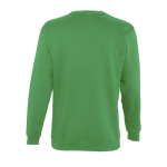 Sweat sérigraphié en coton et polyester 280 g/m² SOL'S New Supreme couleur vert vue arrière