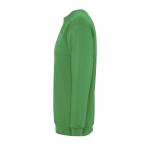 Sweat sérigraphié en coton et polyester 280 g/m² SOL'S New Supreme couleur vert vue latérale