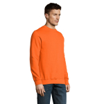 Sweat sérigraphié en coton et polyester 280 g/m² SOL'S New Supreme couleur orange