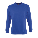Sweat sérigraphié en coton et polyester 280 g/m² SOL'S New Supreme couleur bleu roi troisième vue