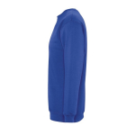 Sweat sérigraphié en coton et polyester 280 g/m² SOL'S New Supreme couleur bleu roi vue latérale