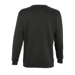 Sweat sérigraphié en coton et polyester 280 g/m² SOL'S New Supreme couleur marron foncé vue arrière