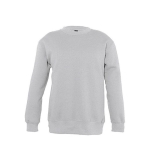 Sweat enfants en coton et polyester 280 g/m² SOL'S New Supreme Kids couleur gris chiné