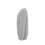 Sweat enfants en coton et polyester 280 g/m² SOL'S New Supreme Kids couleur gris chiné vue avec zone d'impression