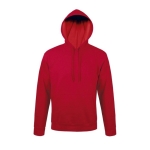 Sweat à capuche en coton et polyester 280 g/m² SOL'S Snake couleur rouge cinquième vue