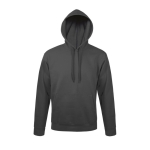 Sweat à capuche en coton et polyester 280 g/m² SOL'S Snake couleur gris foncé huitième vue