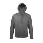 Sweat à capuche en coton et polyester 280 g/m² SOL'S Snake couleur gris chiné sixième vue