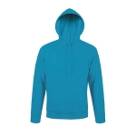Sweat à capuche en coton et polyester 280 g/m² SOL'S Snake couleur cyan