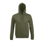 Sweat à capuche en coton et polyester 280 g/m² SOL'S Snake couleur vert militaire