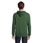 Sweat à capuche en coton et polyester 280 g/m² SOL'S Snake couleur vert foncé troisième vue photographique