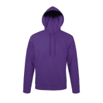 Sweat à capuche en coton et polyester 280 g/m² SOL'S Snake couleur mauve deuxième vue
