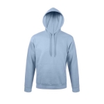 Sweat à capuche en coton et polyester 280 g/m² SOL'S Snake couleur bleu pastel