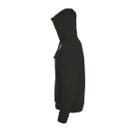Sweats à capuche unisexes en coton et polyester 260 g/m² SOL'S Stone couleur noir vue latérale