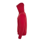 Sweats à capuche unisexes en coton et polyester 260 g/m² SOL'S Stone couleur rouge vue latérale