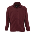 Polaires publicitaires en polyester 300 g/m² SOL'S North couleur bordeaux huitième vue