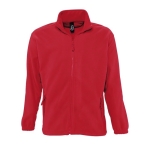Polaires publicitaires en polyester 300 g/m² SOL'S North couleur rouge cinquième vue