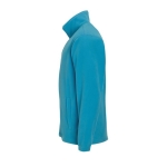 Polaires publicitaires en polyester 300 g/m² SOL'S North couleur cyan vue latérale