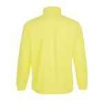 Polaires publicitaires en polyester 300 g/m² SOL'S North couleur jaune fluorescent vue arrière