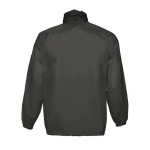Veste coupe-vent imperméable unisexe économique 210 g/m² SOL'S Surf couleur noir vue arrière