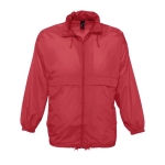 Veste coupe-vent imperméable unisexe économique 210 g/m² SOL'S Surf couleur rouge cinquième vue