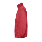 Veste coupe-vent imperméable unisexe économique 210 g/m² SOL'S Surf couleur rouge vue latérale