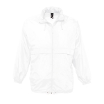 Veste coupe-vent imperméable unisexe économique 210 g/m² SOL'S Surf couleur blanc neuvième vue