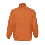 Veste coupe-vent imperméable unisexe économique 210 g/m² SOL'S Surf couleur orange vue arrière