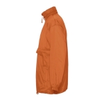 Veste coupe-vent imperméable unisexe économique 210 g/m² SOL'S Surf couleur orange vue latérale