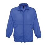 Veste coupe-vent imperméable unisexe économique 210 g/m² SOL'S Surf couleur bleu roi troisième vue