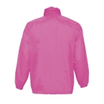 Veste coupe-vent imperméable unisexe économique 210 g/m² SOL'S Surf couleur fuchsia vue arrière